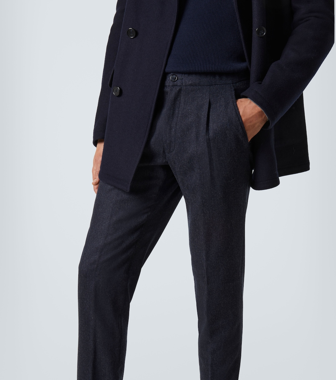 Pantaloni regular in lana | Thom Sweeney