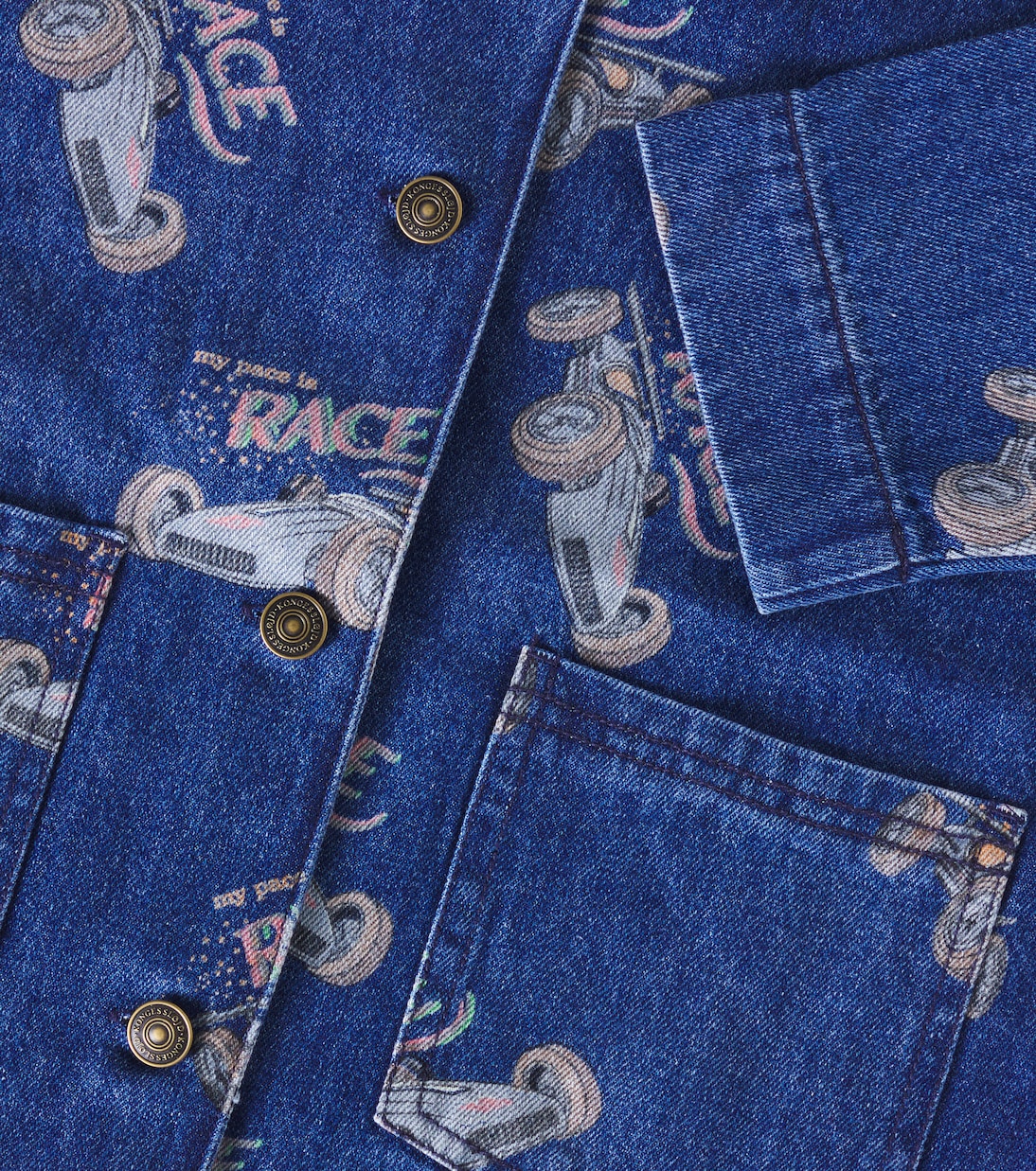 Veste Magot imprimée en jean | Konges Sløjd