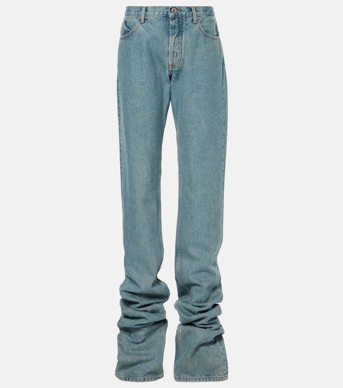 Ruched straight jeans | The Attico