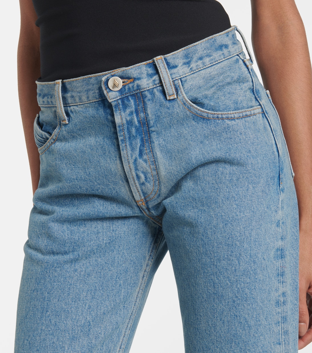 Ruched straight jeans | The Attico