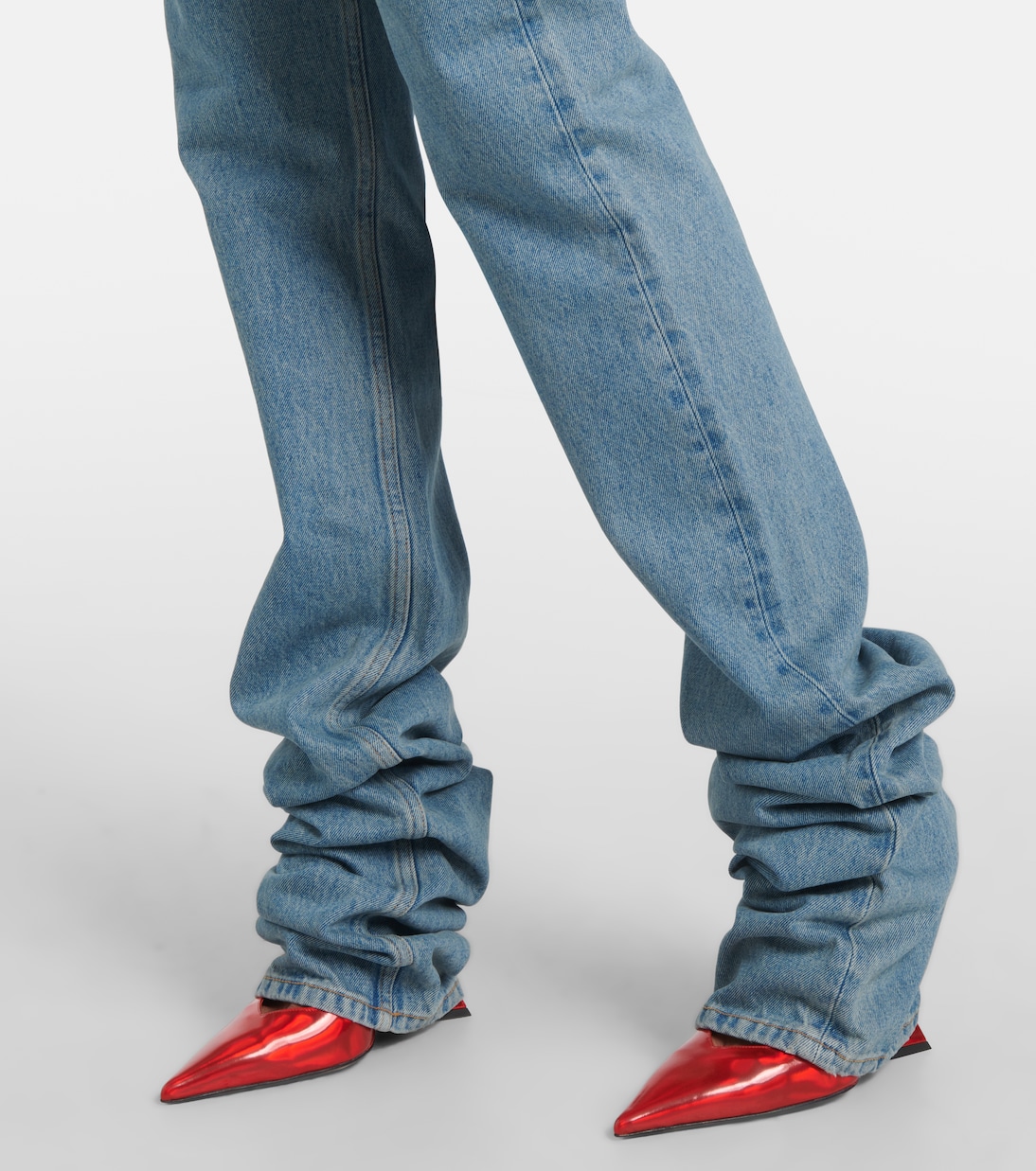 Ruched straight jeans | The Attico