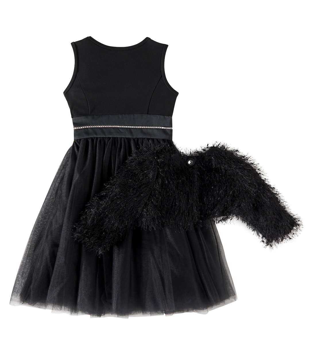 Vestido de tul adornado | Monnalisa