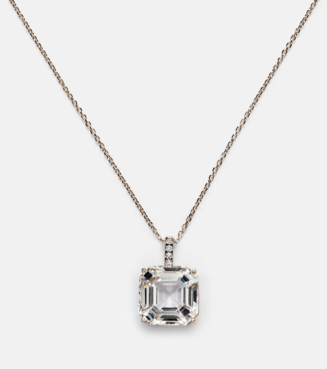 Collier en or 14 ct, topaze et diamants | Mateo