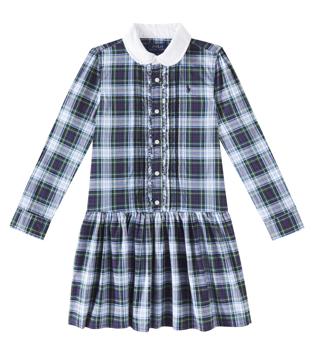 Abito in popeline di cotone a quadri | Polo Ralph Lauren Kids