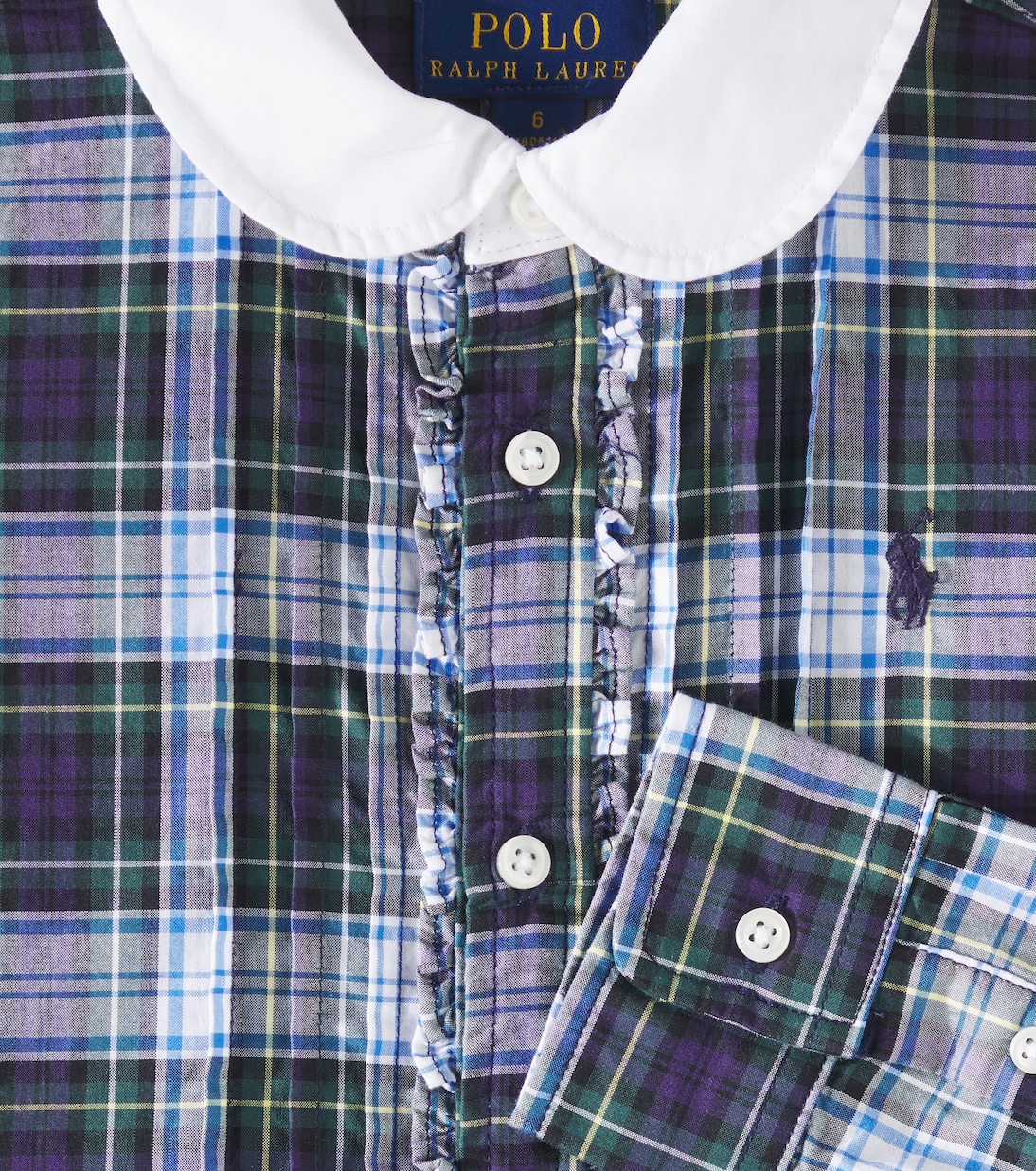 Abito in popeline di cotone a quadri | Polo Ralph Lauren Kids