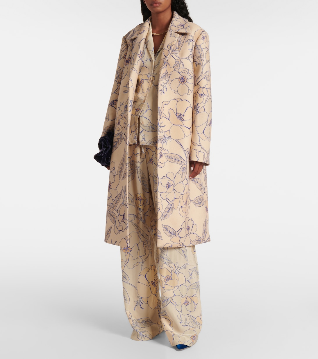 Pantalon ample à fleurs | Dries Van Noten