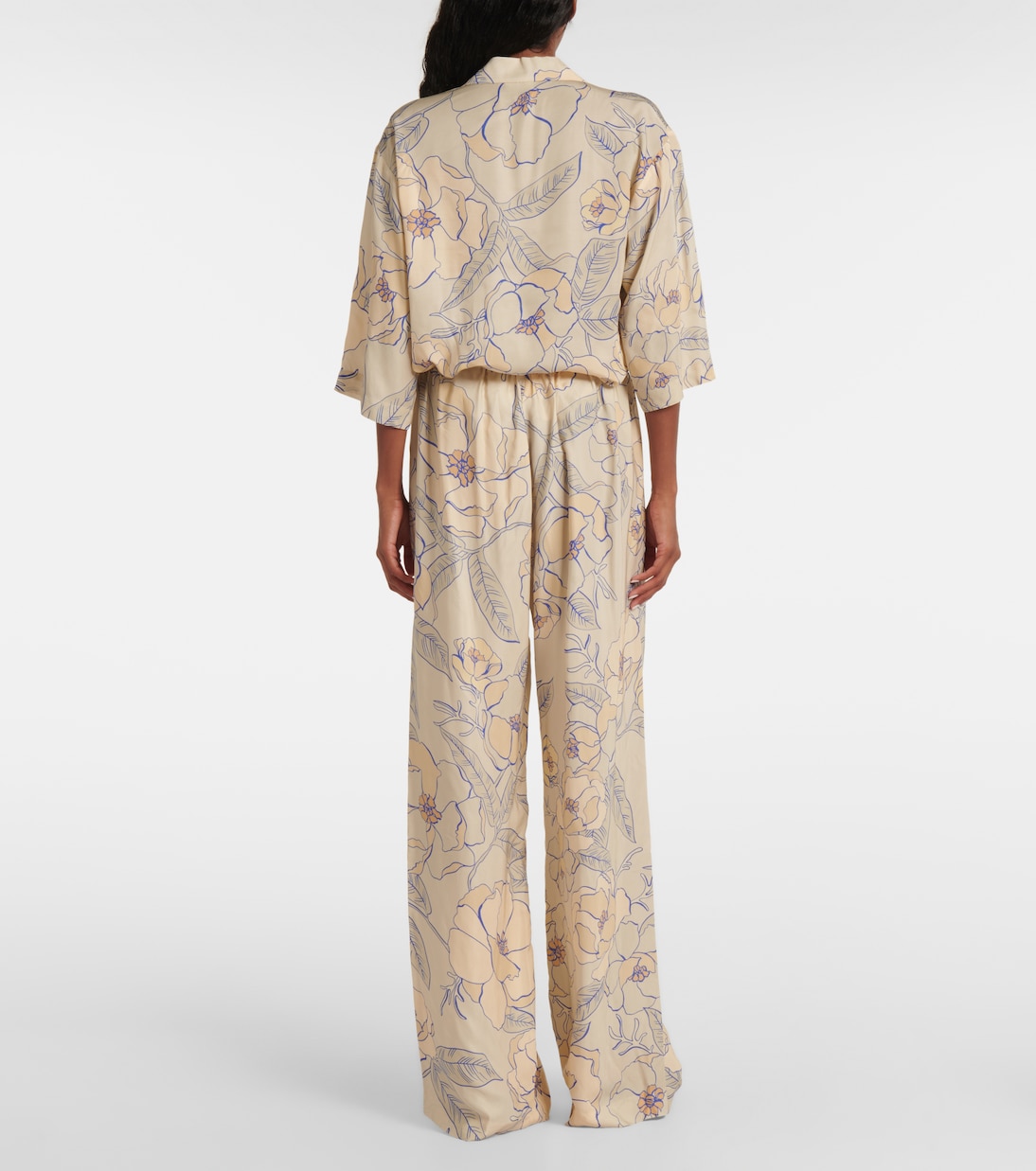 Pantalon ample à fleurs | Dries Van Noten