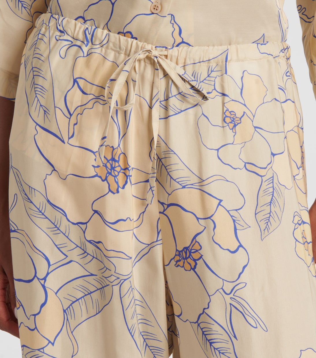 Pantalon ample à fleurs | Dries Van Noten