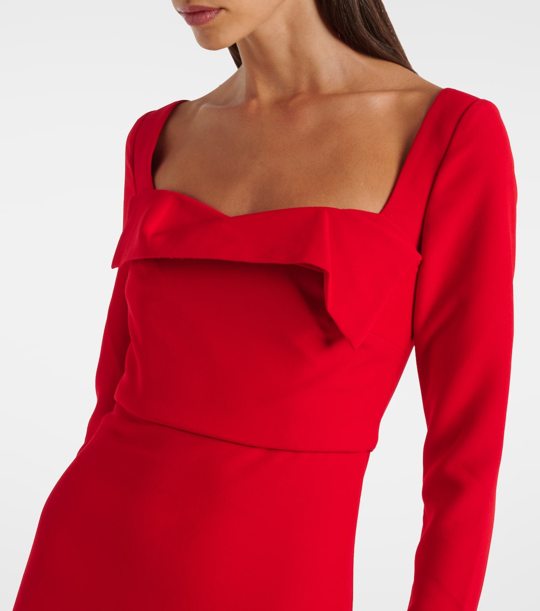 Draped crêpe midi dress | Roland Mouret