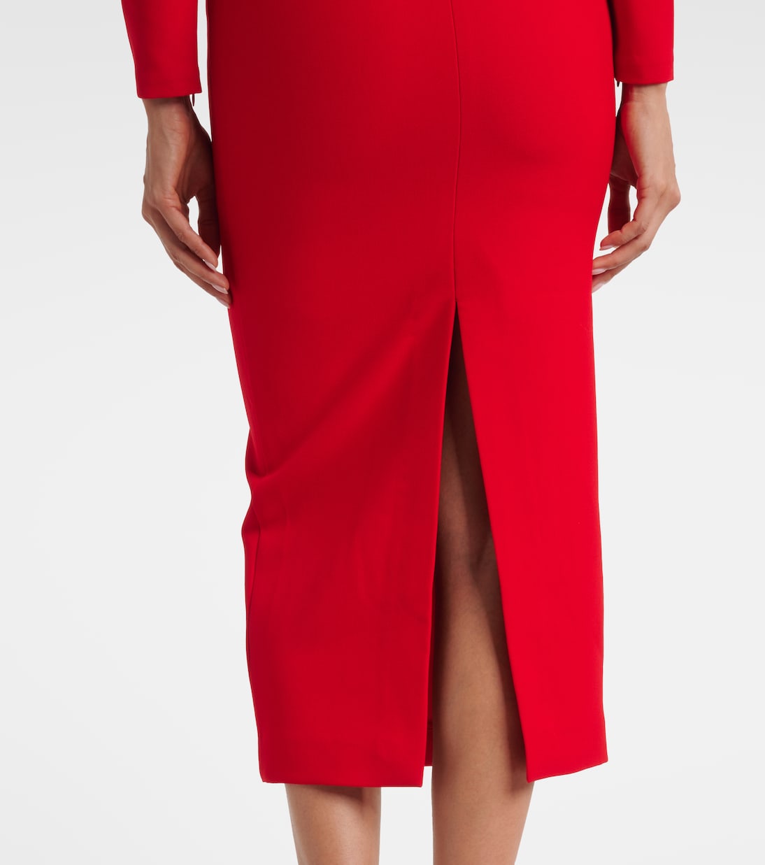 Draped crêpe midi dress | Roland Mouret
