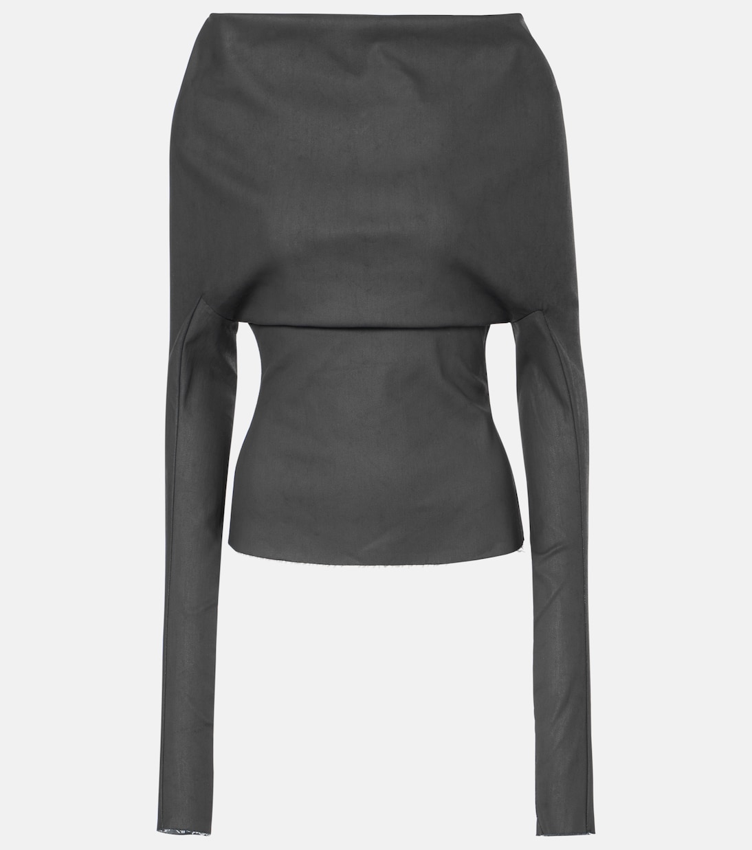 Top drapeado de mezcla de algodón | Rick Owens