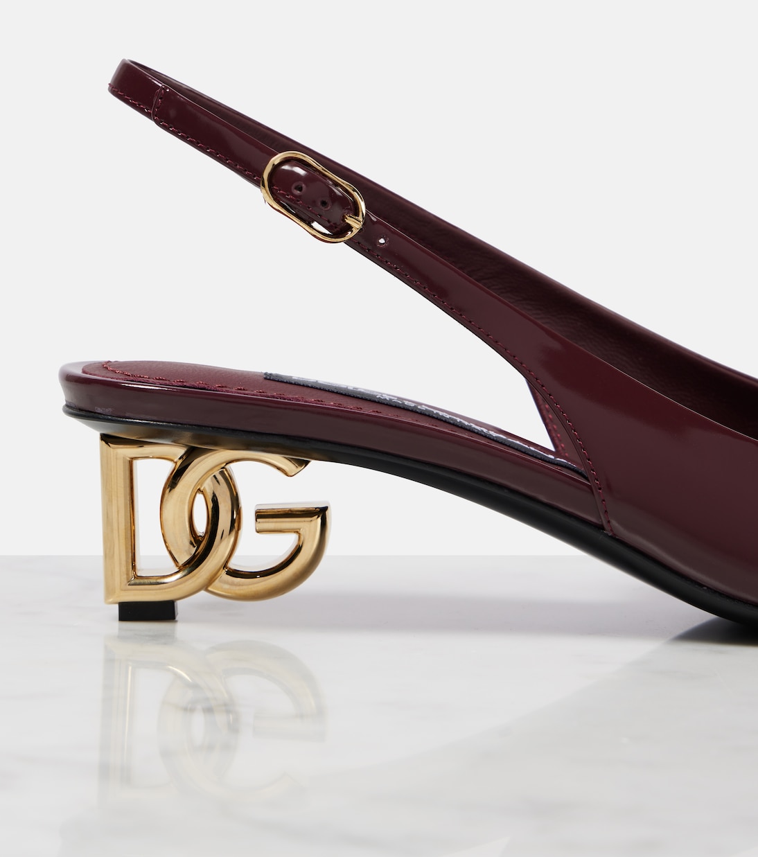 Scarpe con Tacco DOLCE&GABBANA DG 40 in Vernice con Cinturino alla Caviglia