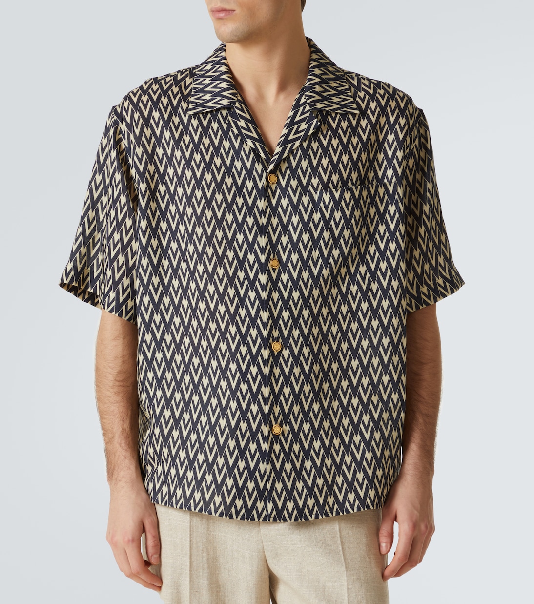 Camicia Toute La V in lino | Valentino