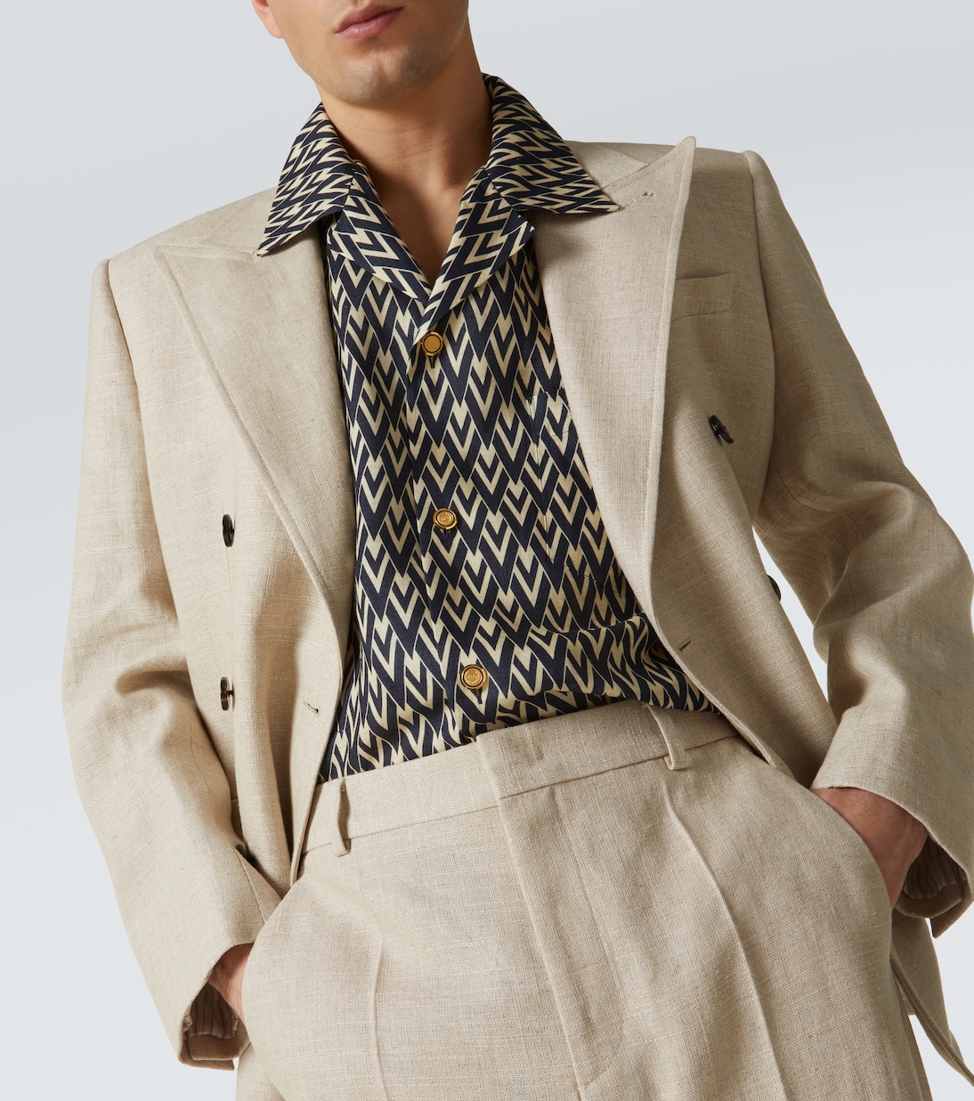 Camicia Toute La V in lino | Valentino