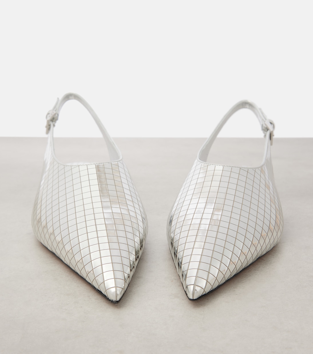 Ballerine slingback Art Deco in pelle | Alaïa