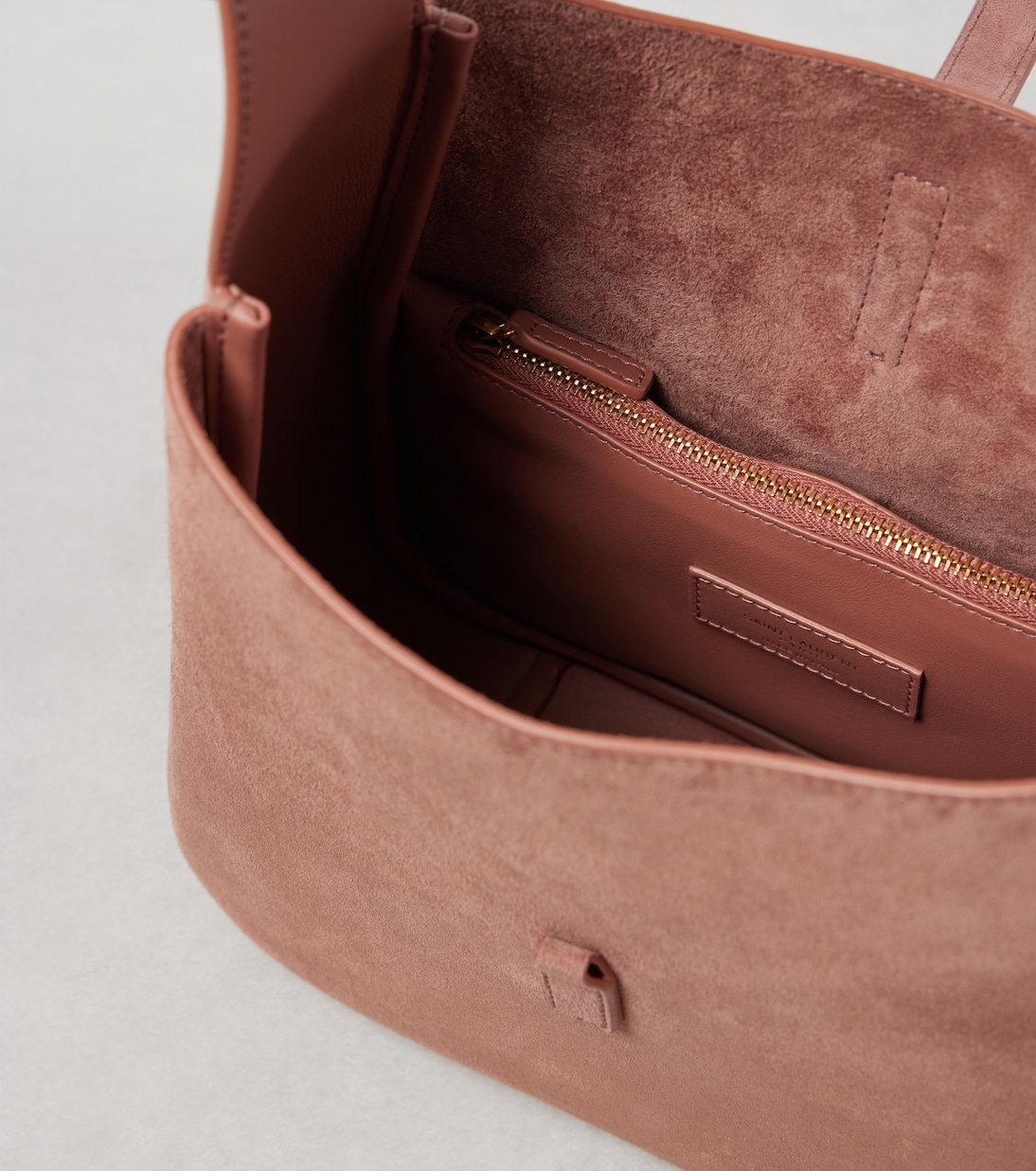 Sac Le 5 à 7 Supple Small en daim | Saint Laurent