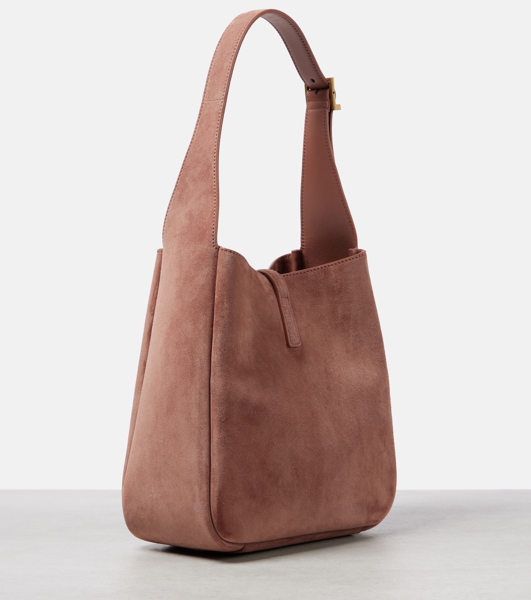 Sac Le 5 à 7 Supple Small en daim | Saint Laurent
