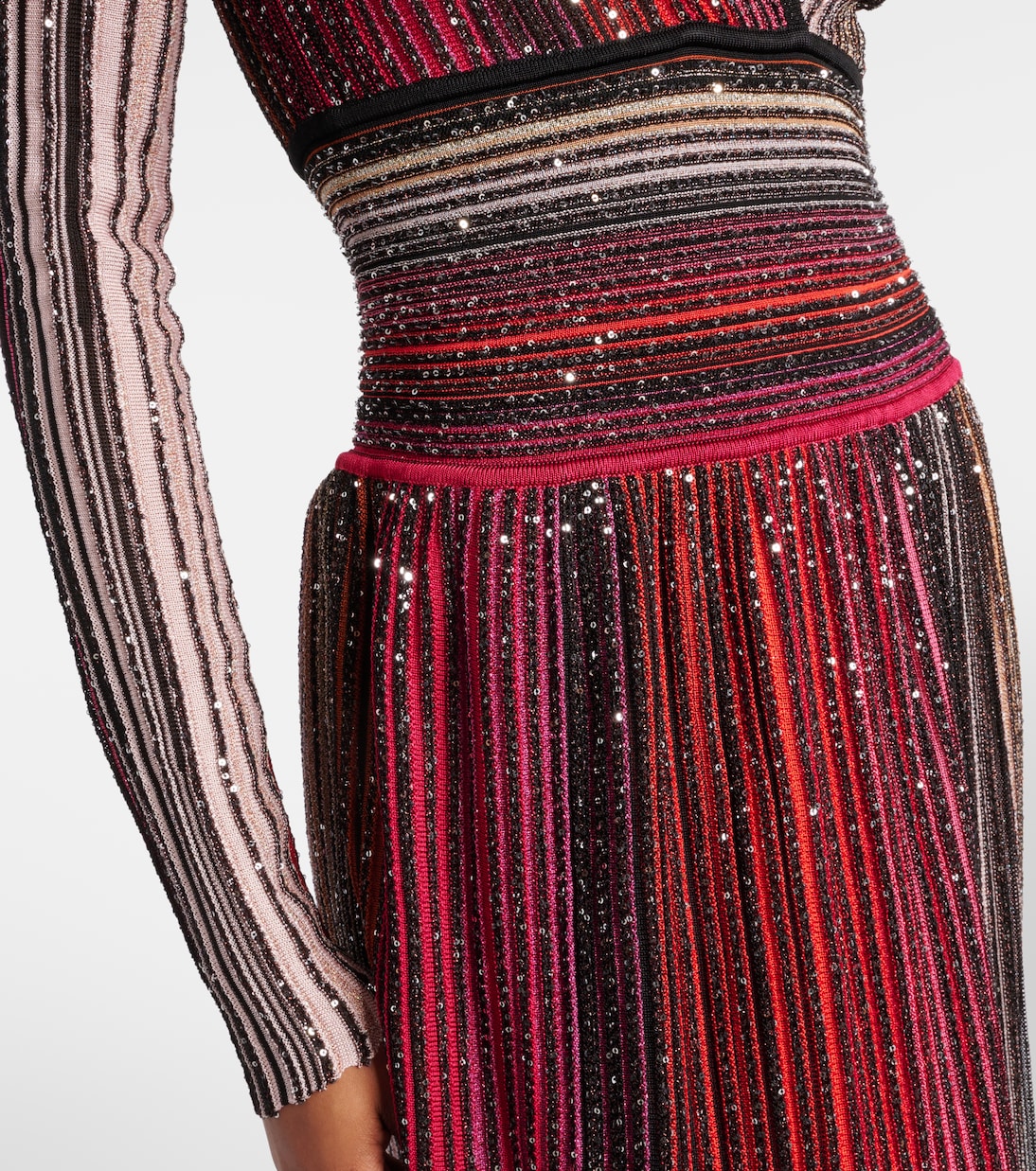Abito lungo in maglia con lamé | Missoni