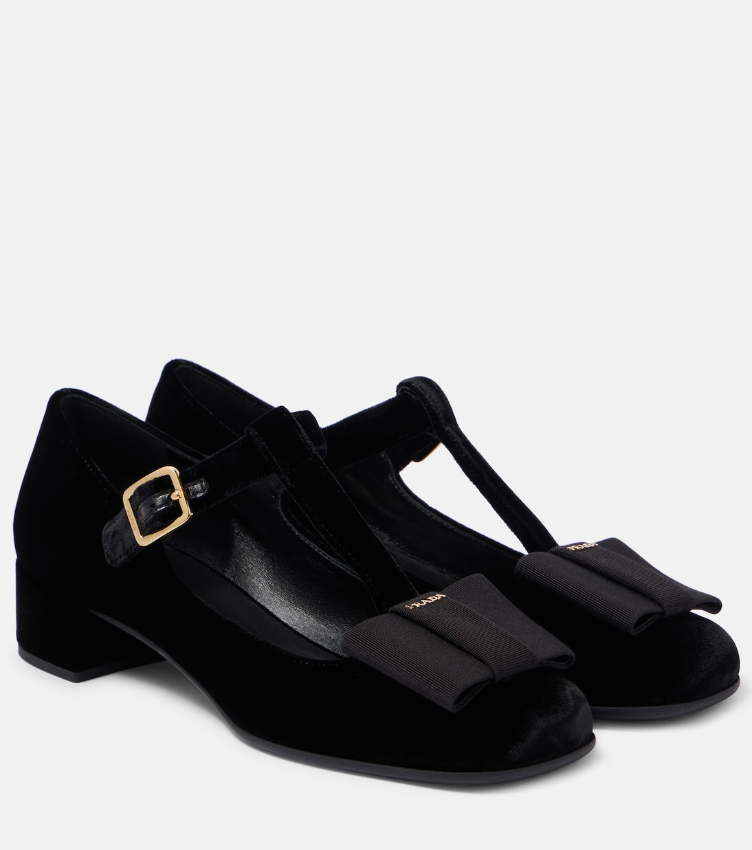 Ballerines Mary Jane en velours | Prada