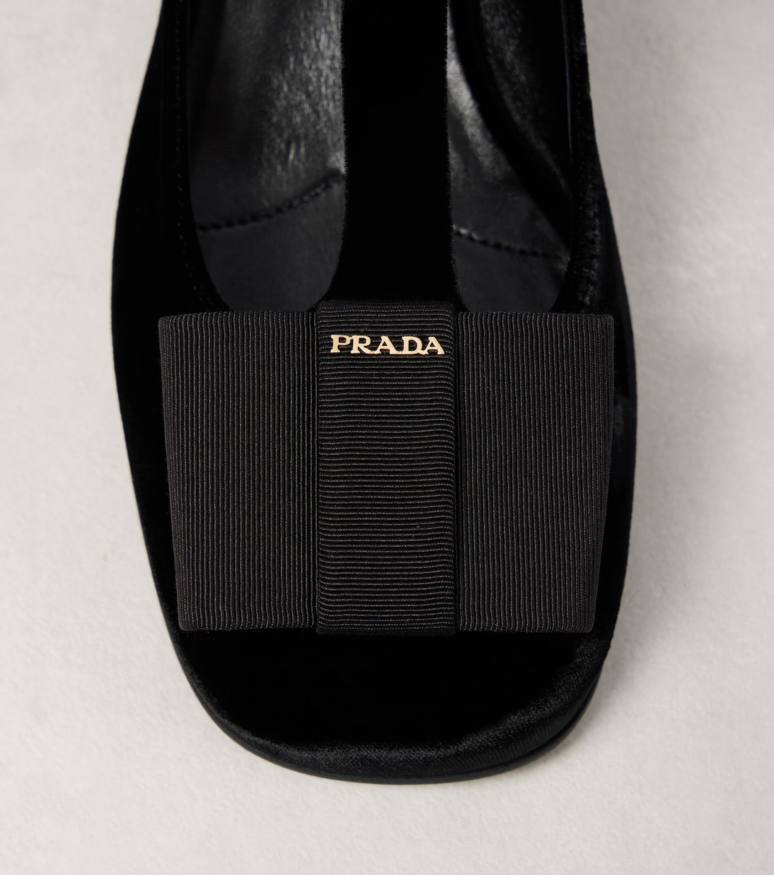 Ballerines Mary Jane en velours | Prada