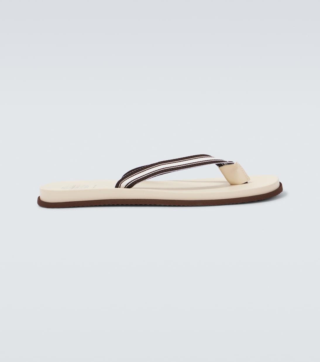 Leather-trimmed slippers | Brunello Cucinelli