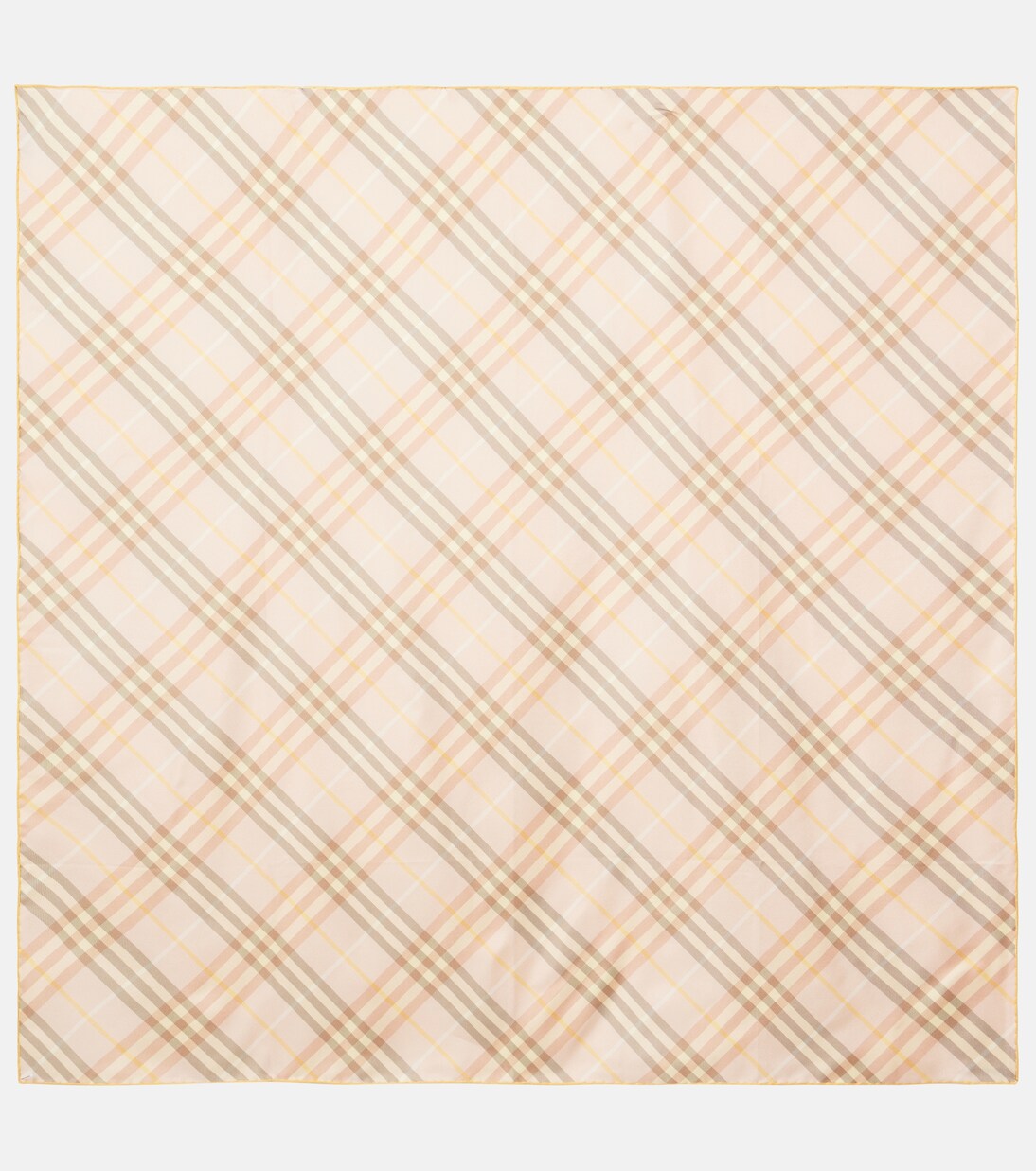 Sciarpa in Seta con Motivo Check Iconico di Burberry per Giovani Stilisti