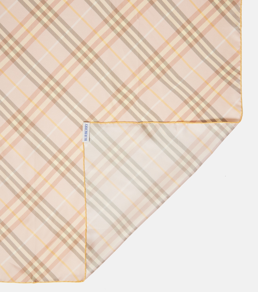 Sciarpa in Seta con Motivo Check Iconico di Burberry per Giovani Stilisti