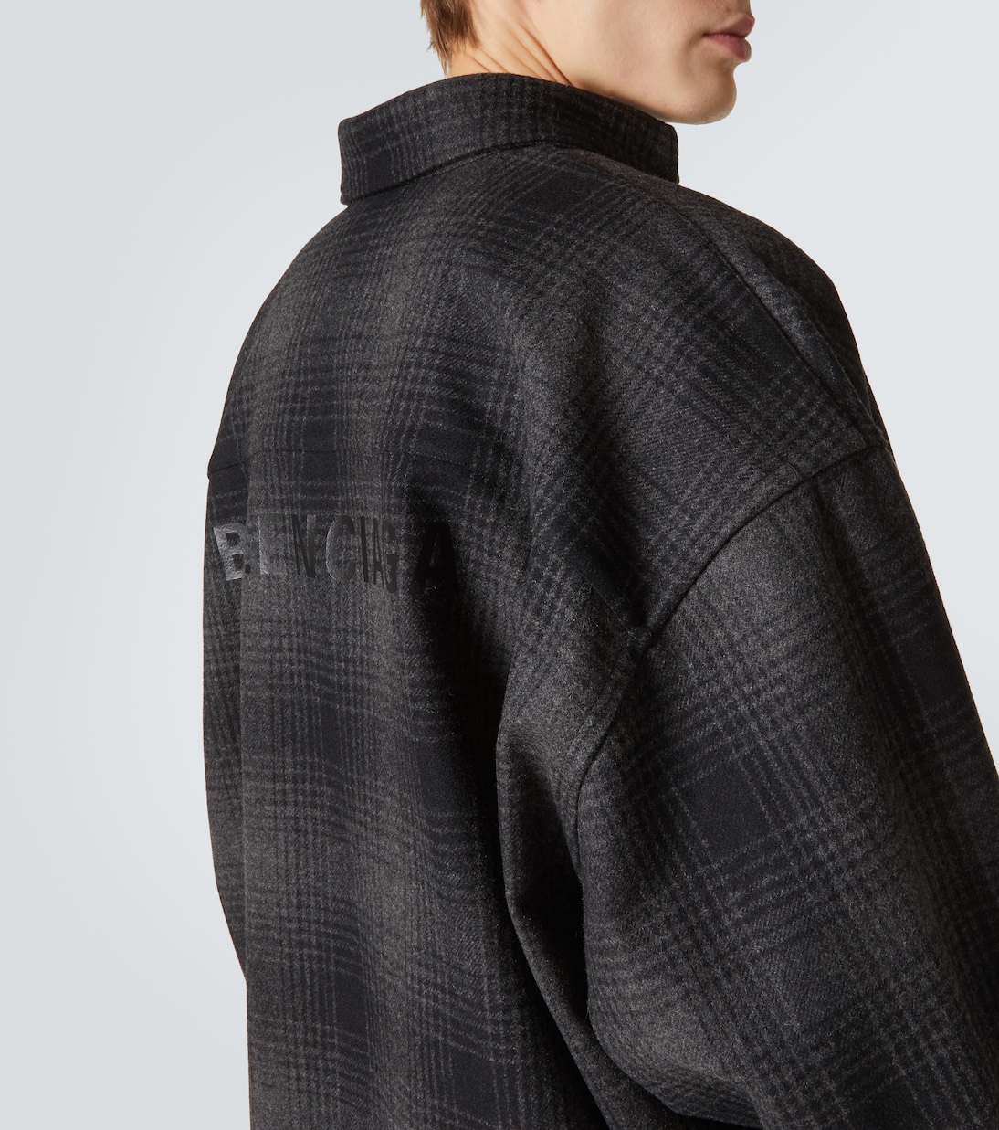 Camicia in flanella di misto lana | Balenciaga