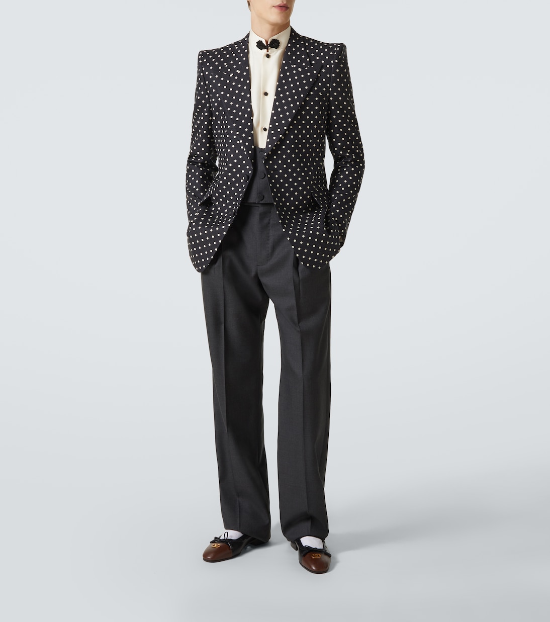 Virgin wool straight pants | Valentino