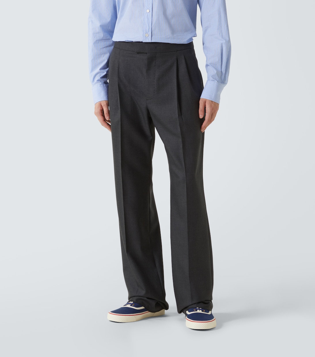 Virgin wool straight pants | Valentino