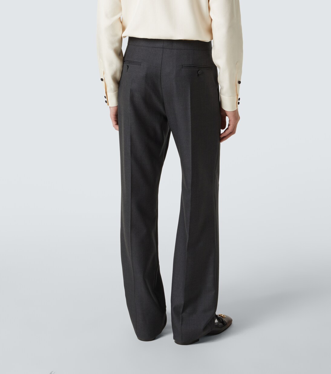 Virgin wool straight pants | Valentino