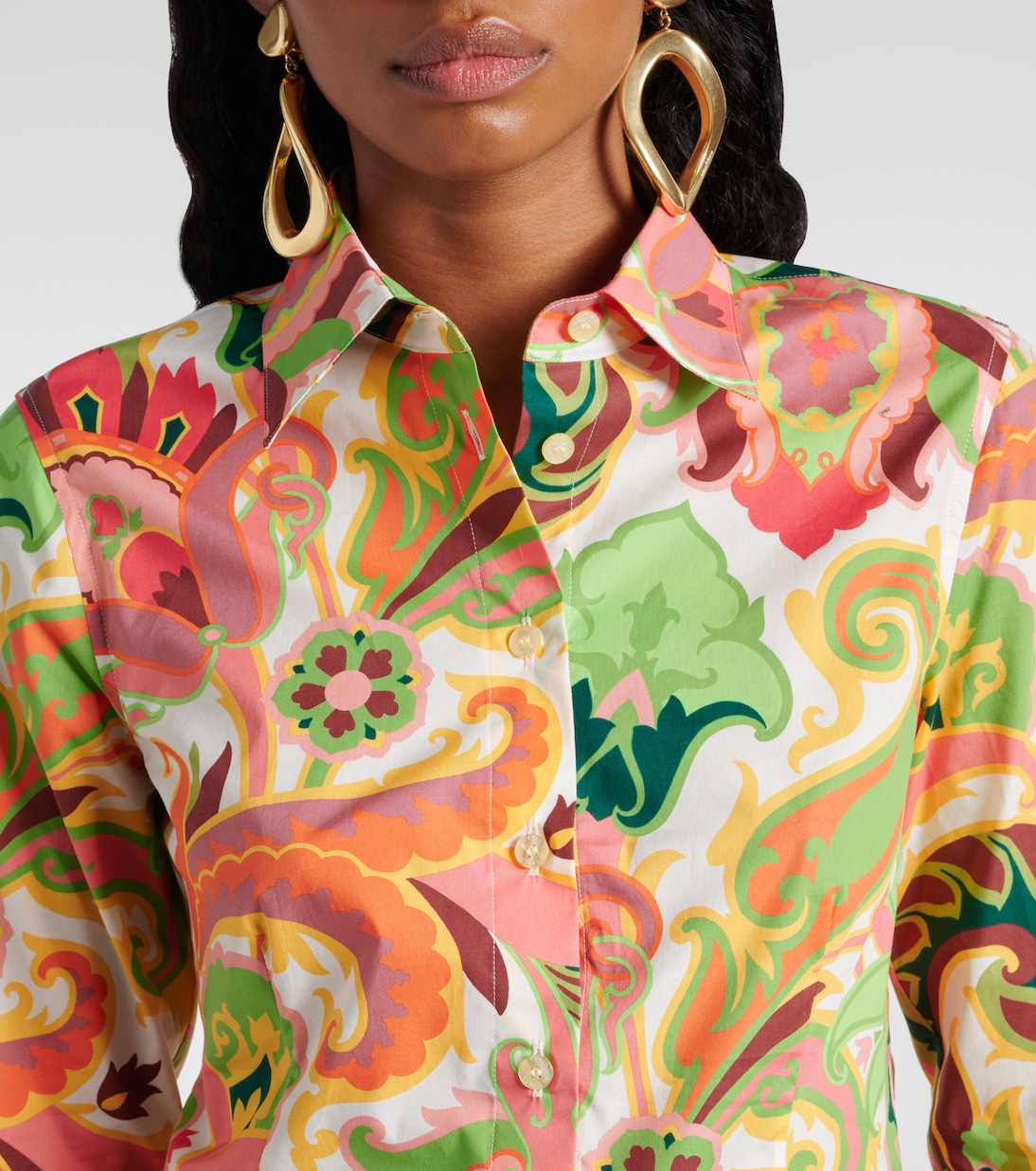 Camisa de popelín de mezcla de algodón | Etro