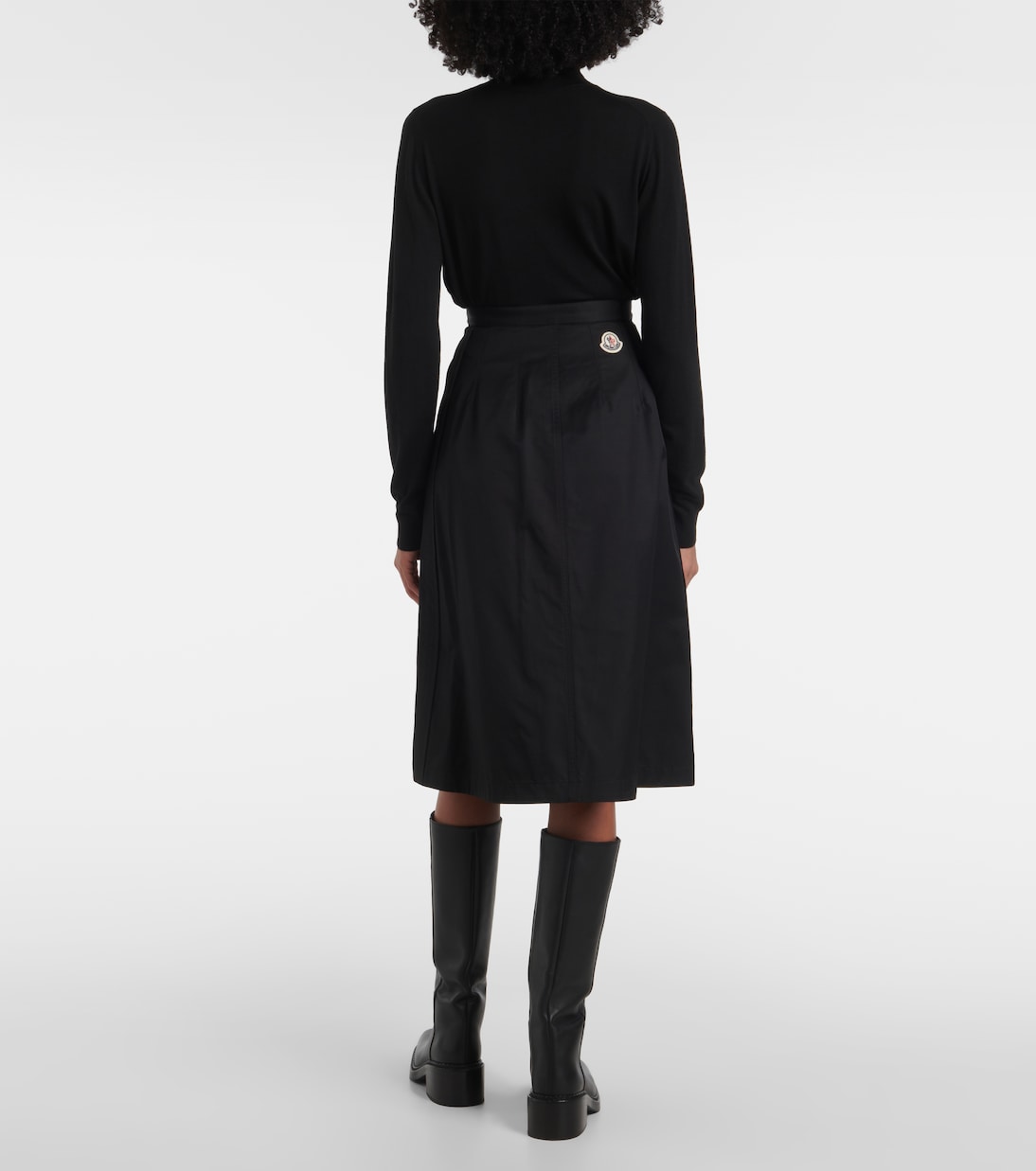 Gonna midi in misto cotone | Moncler