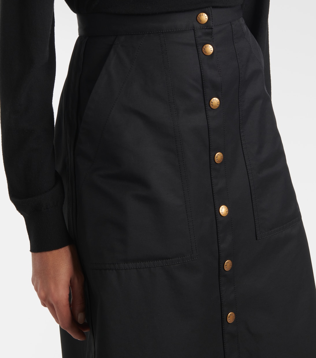 Gonna midi in misto cotone | Moncler