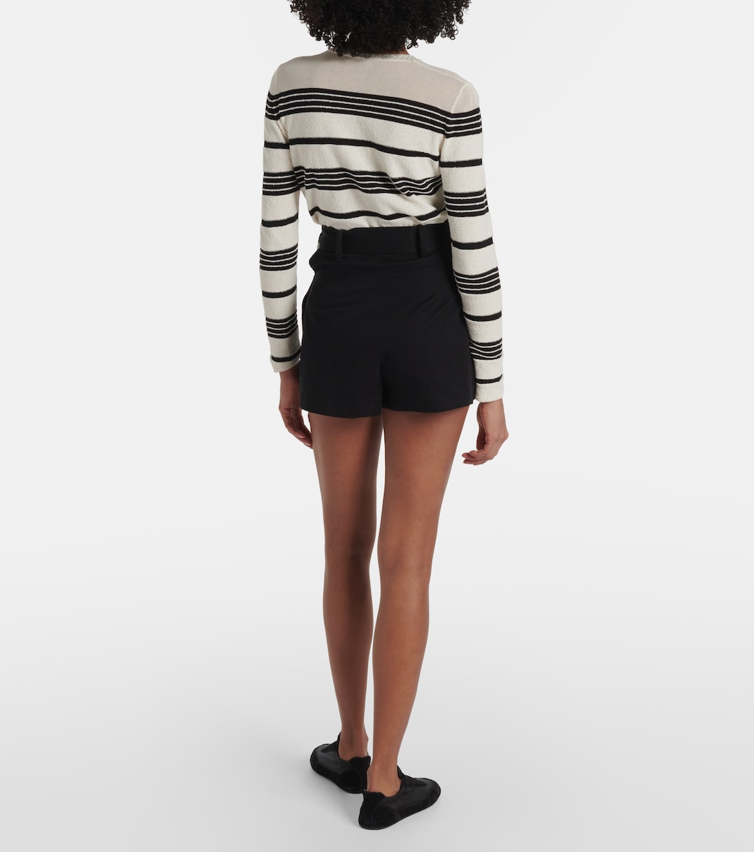 Shorts in gabardine con cintura | Moncler