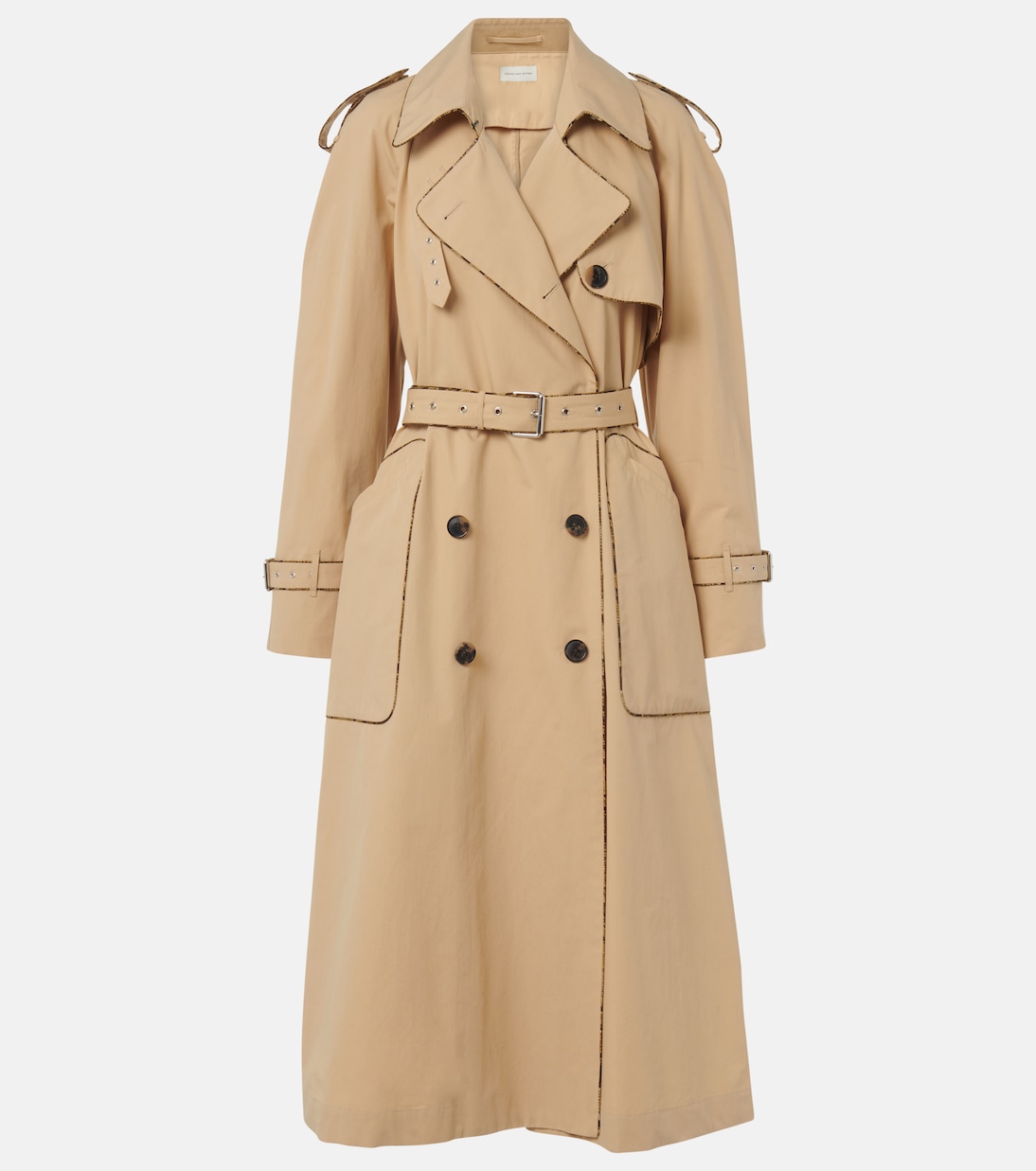Cotton poplin trench coat | Dries Van Noten