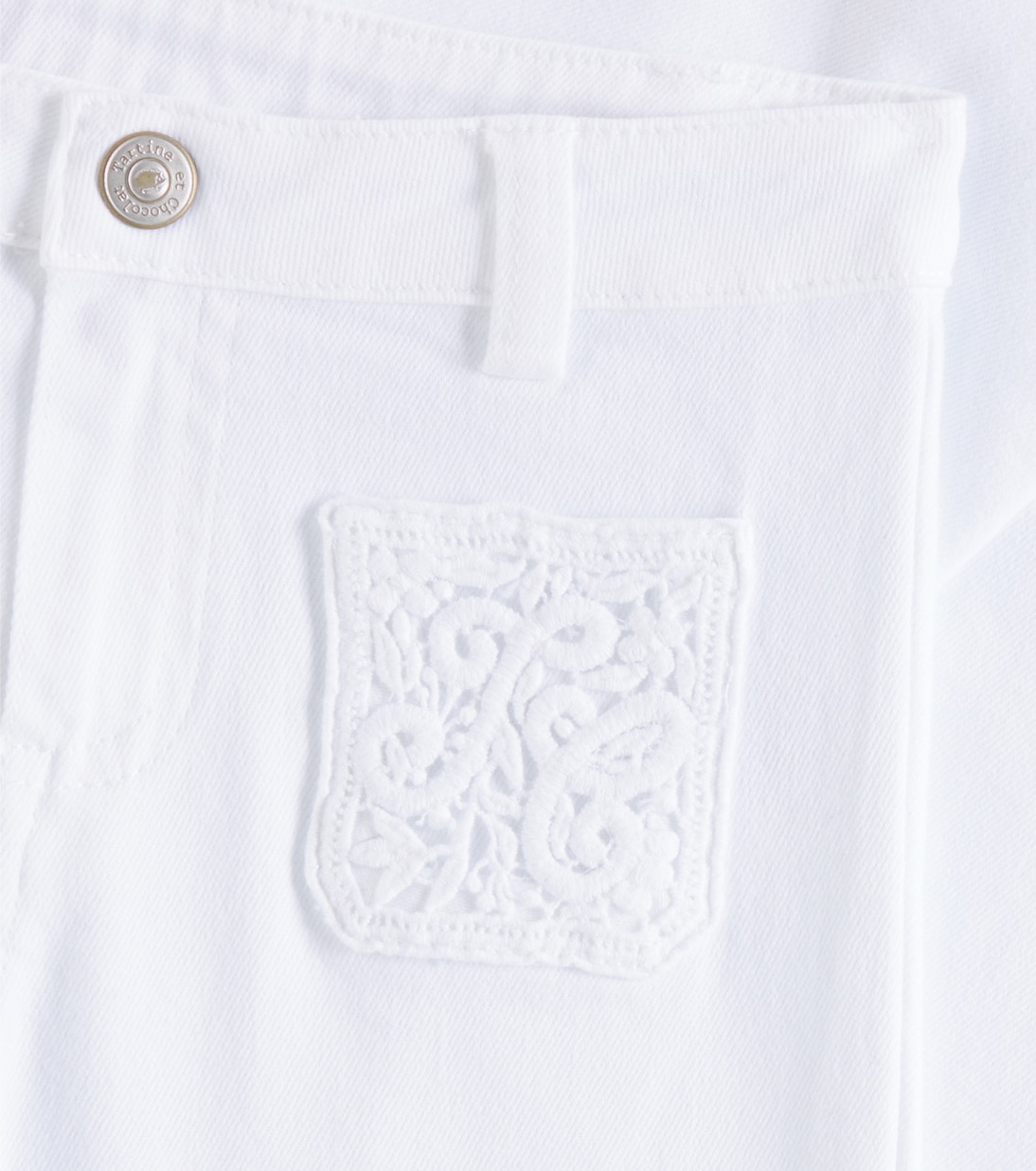 Embroidered flared jeans | Tartine et Chocolat