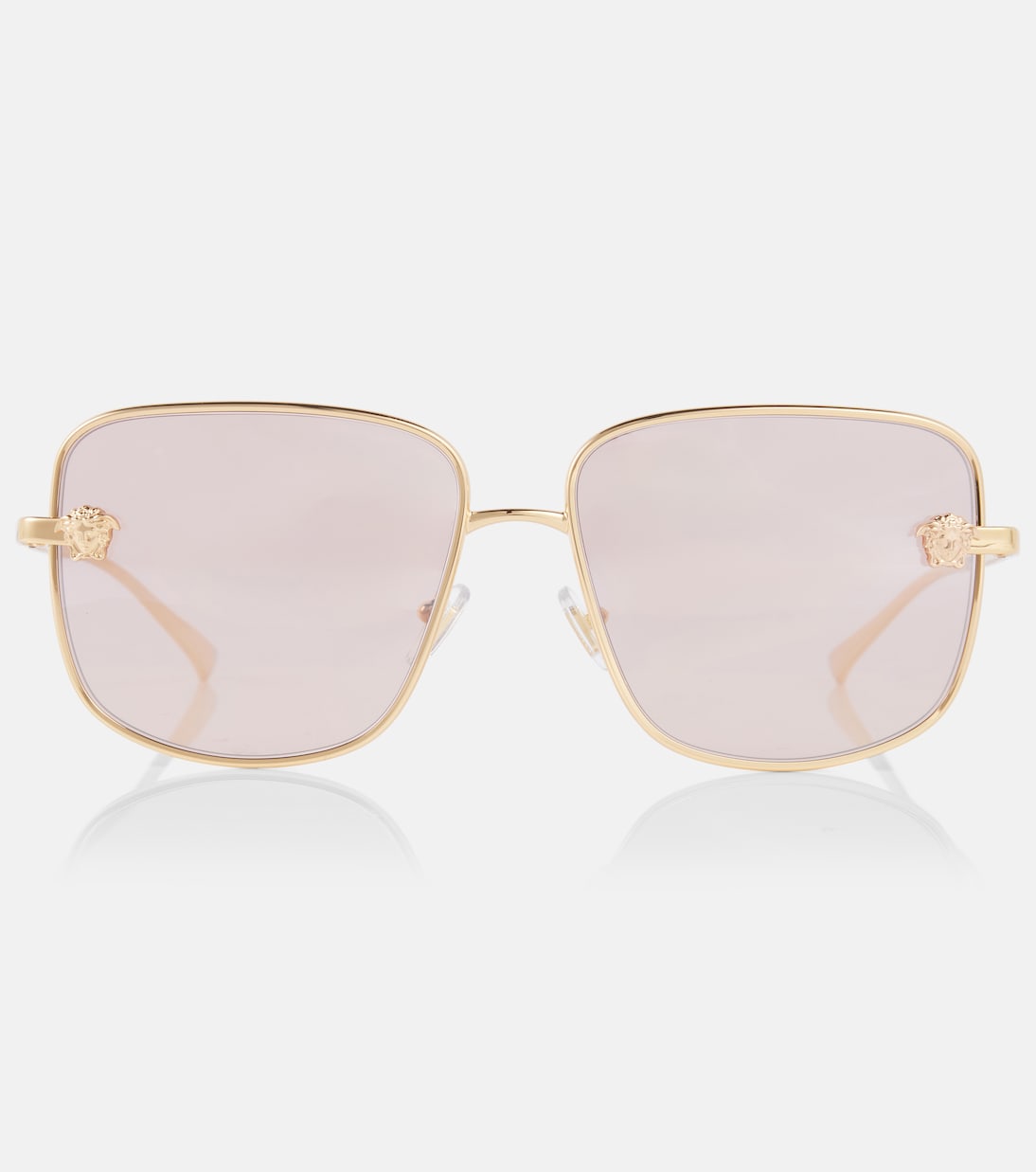 Occhiali da sole quadrati VERSACE con logo Medusa, stile giovane e trendy