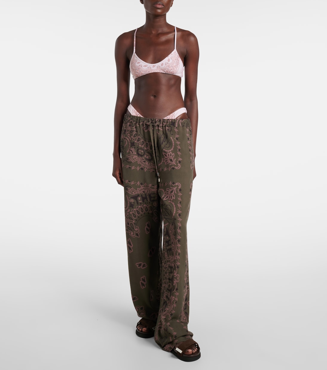 Pantalon ample en laine | The Attico