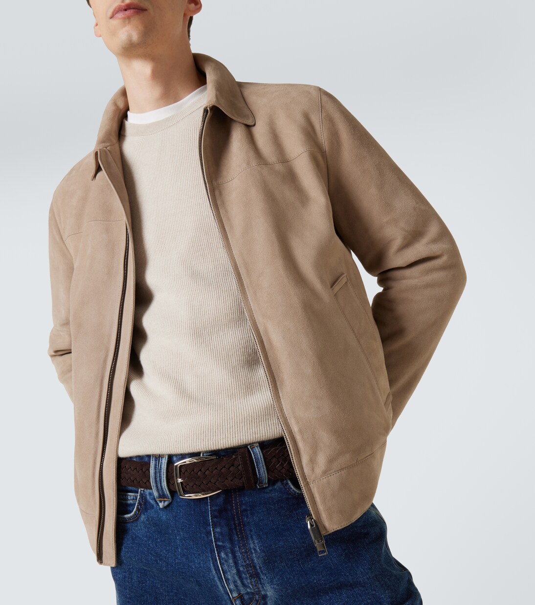 Suede blouson | Brioni