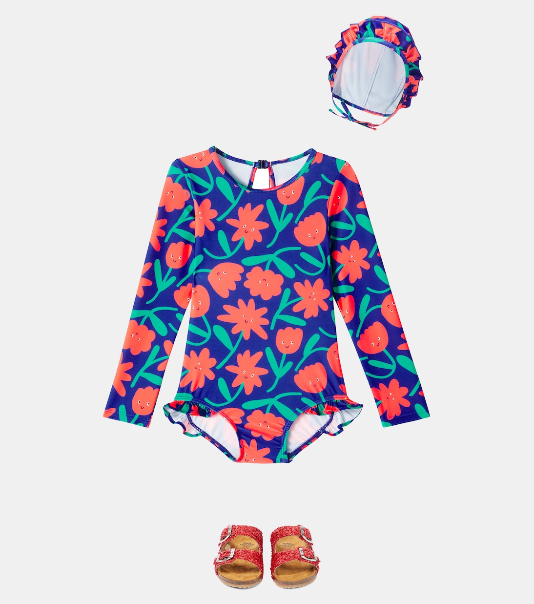 Costume intero e cuffia con stampa | Jellymallow