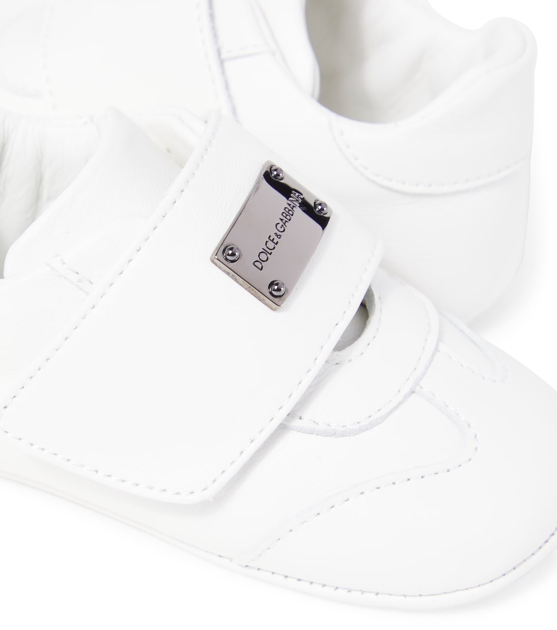 Baby logo leather sneakers  | Dolce&Gabbana Kids