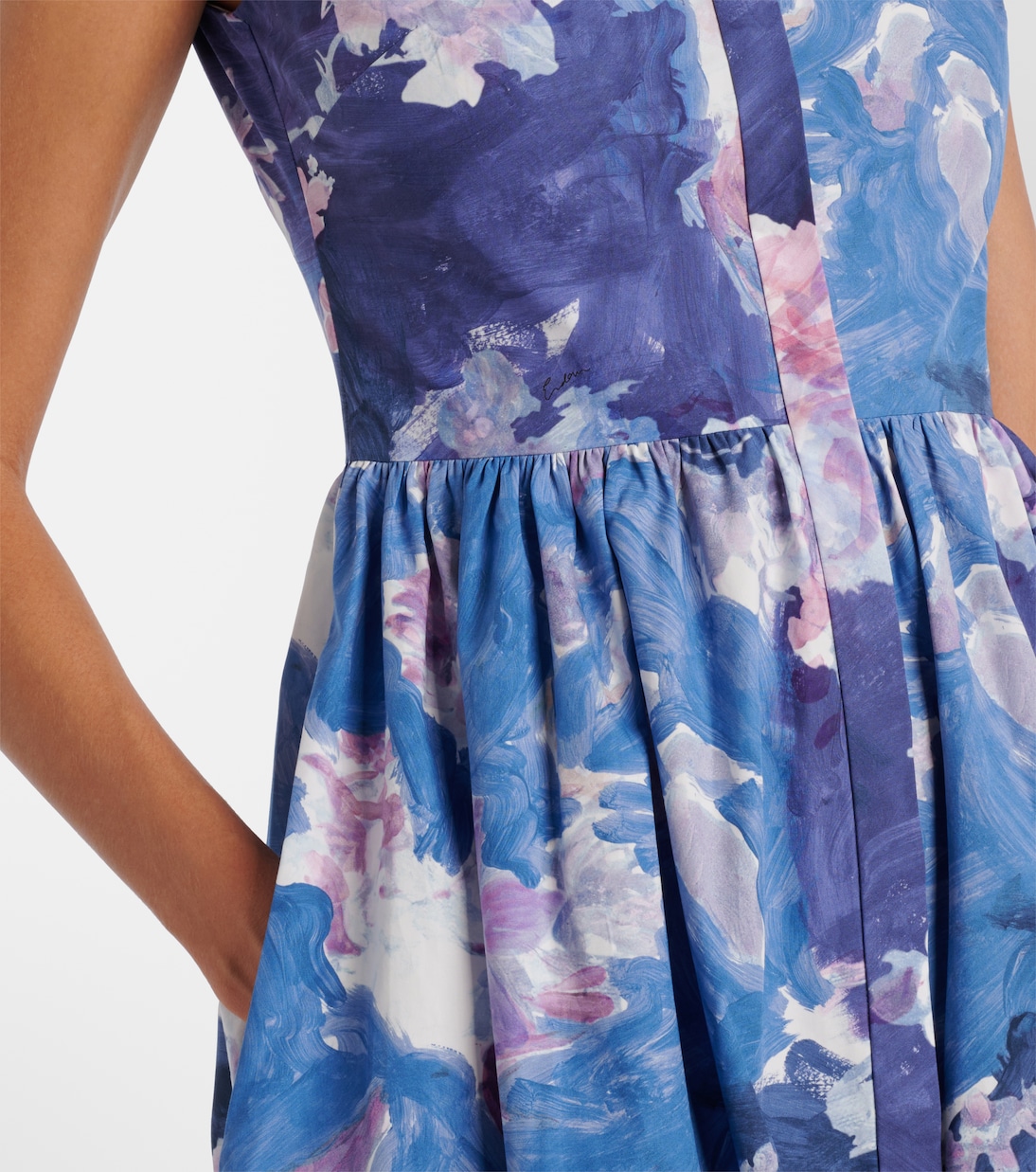 Flared floral midi dress | Erdem