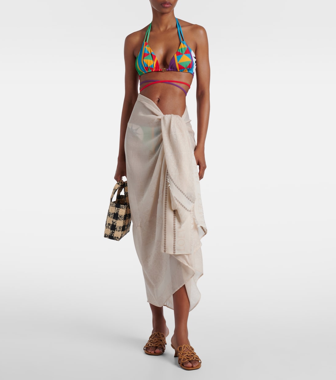 Pareo de algodón con anagrama | Loewe