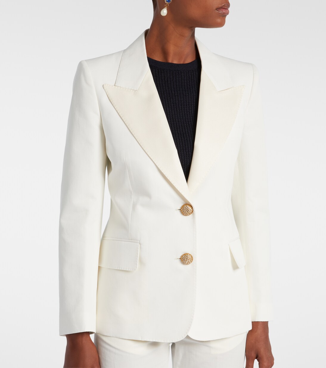 Blazer aus Baumwolle und Leinen | Valentino