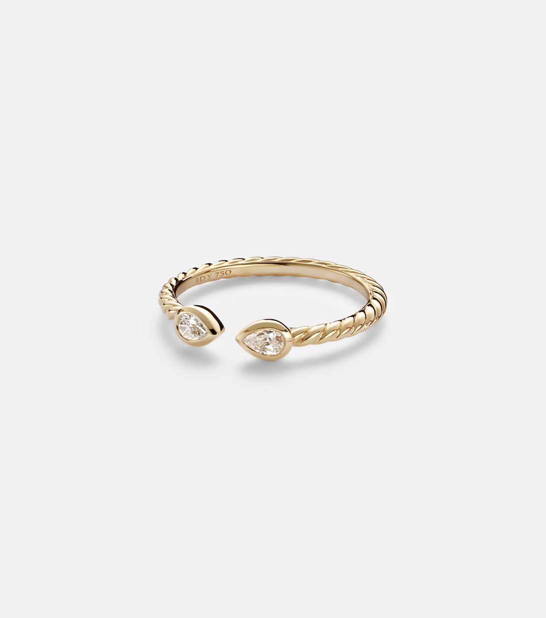 Petite Modern Renaissance® 18kt gold ring with diamonds | David Yurman