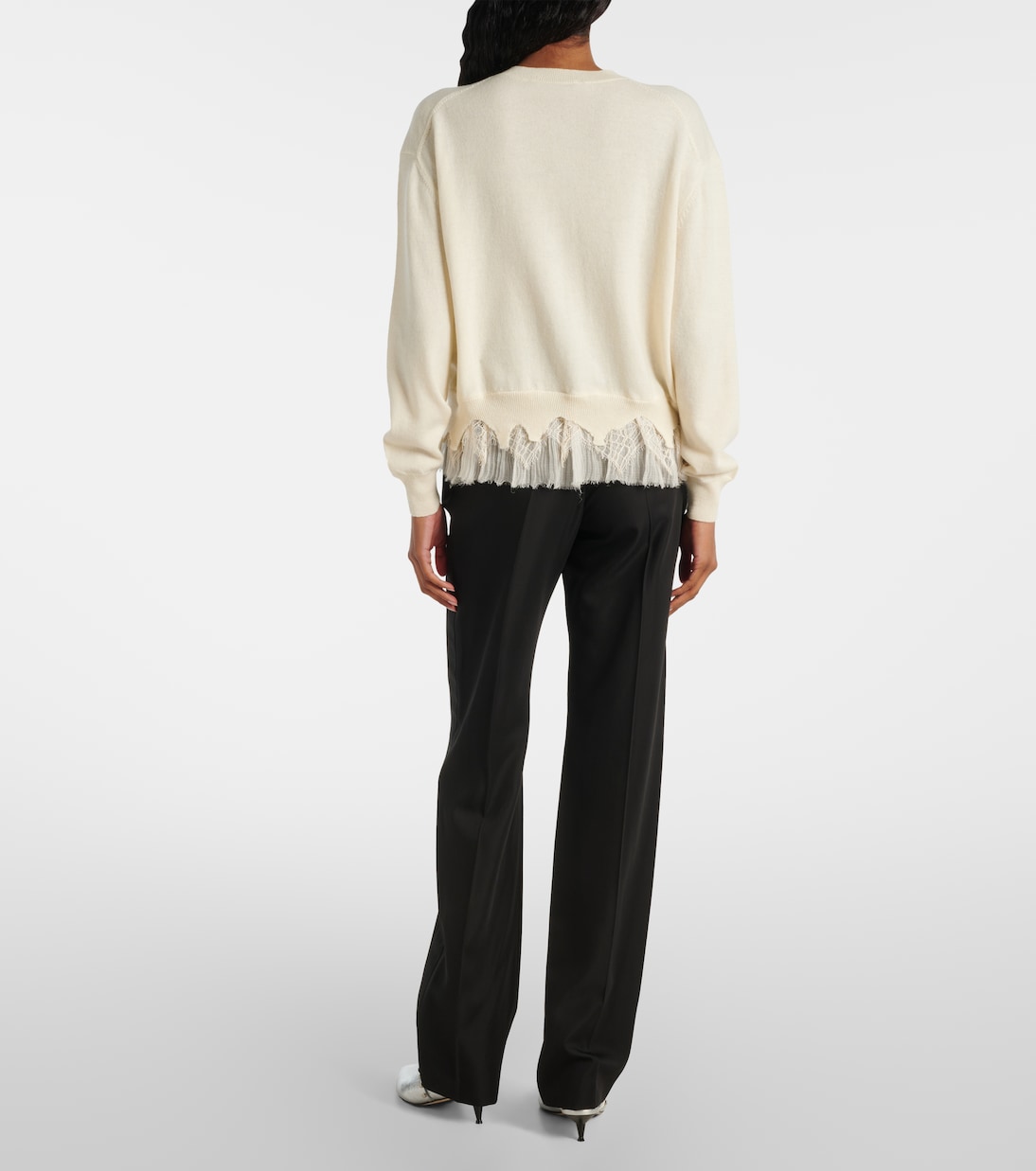 Deconstructed wool and cashmere cardigan | McQueen