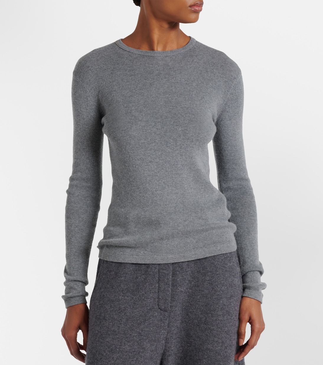 Vivian knitted cotton and cashmere top | Lisa Yang