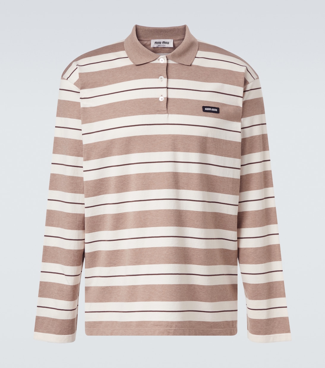 Polopullover aus Baumwoll-Jersey | Miu Miu