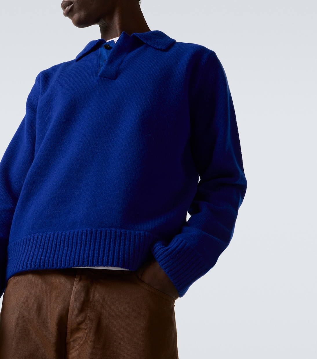 Wool polo sweater | Sacai